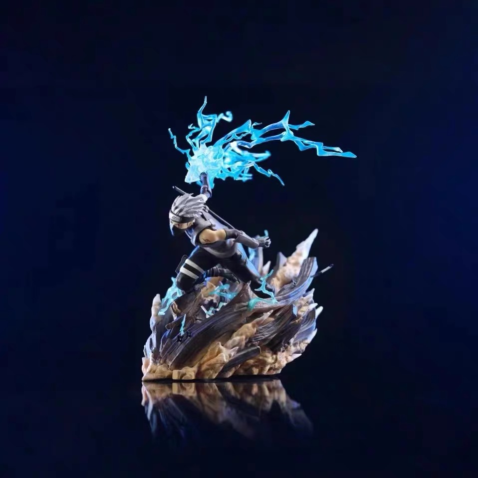 火影GK UA暗部旗木卡卡西 雷切 可发光 雕像场景摆件盒装手办礼物