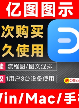 万兴亿图图示会员 亿图图示激活码  亿图会员EdrawMax 流程图