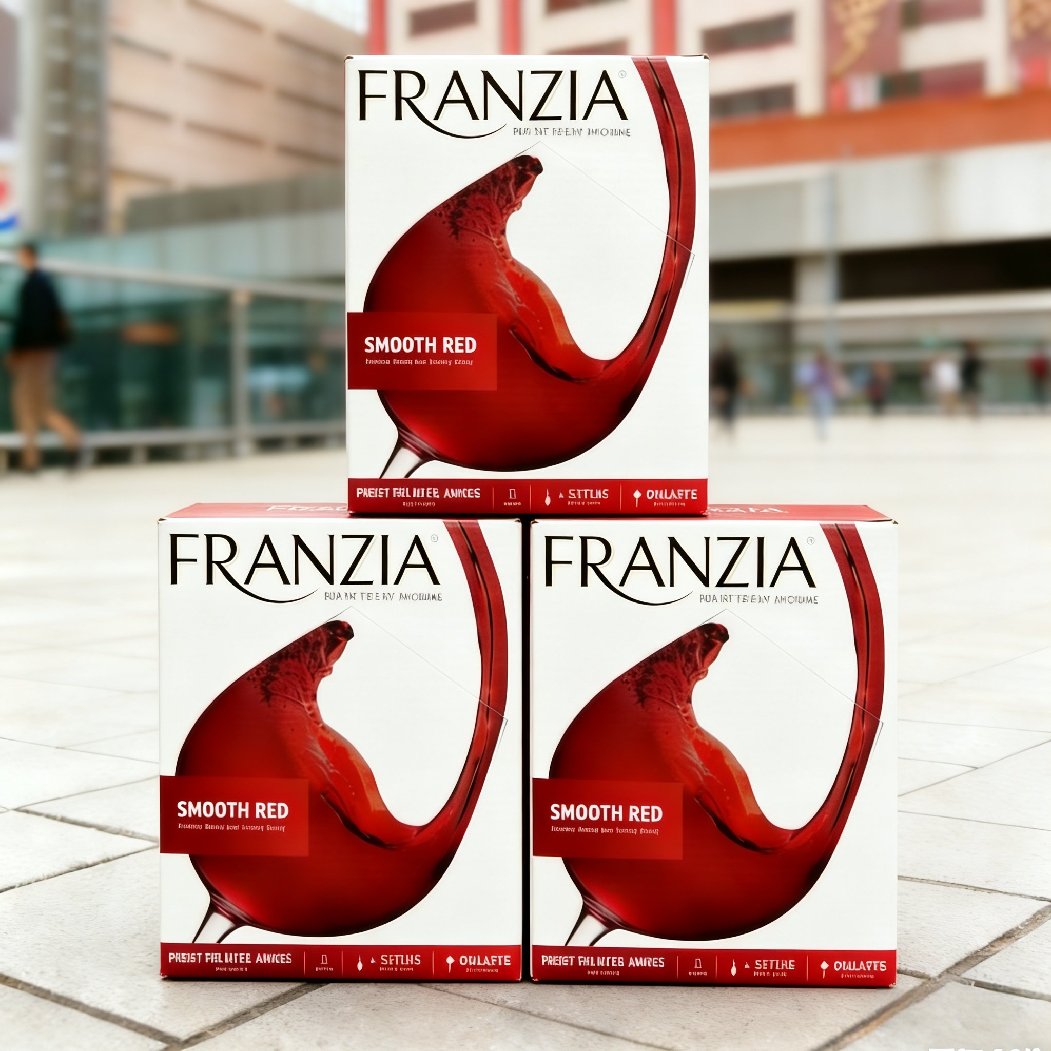 franzia红酒芳丝雅葡萄酒盒装红酒袋装风时亚红酒3l进口红酒3盒装