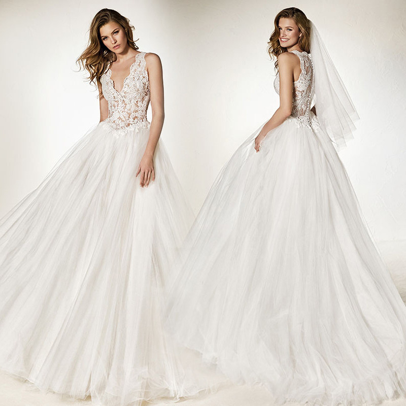 速发法 式 性感深V领公主新娘7地婚纱礼服w齐06