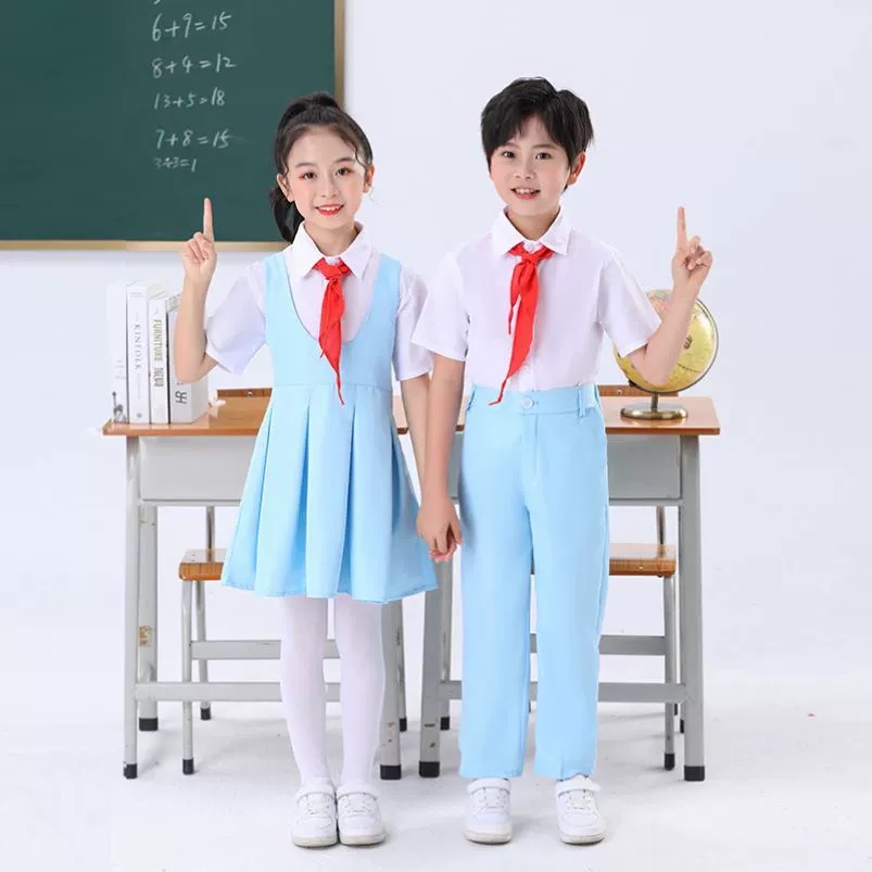 现货速发儿童合唱服红歌比赛朗诵礼服班级齐颂合唱团男童舞台装演