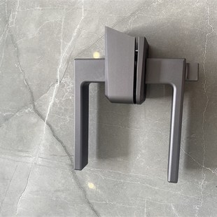 小众高货博洛尼大斜面极窄边框玻璃门锁卫生间平开4535型材极简铝