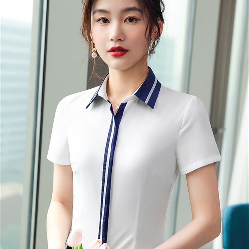 速发职业套装装翻领衬衣教师气质正装制服酒店前台工作服