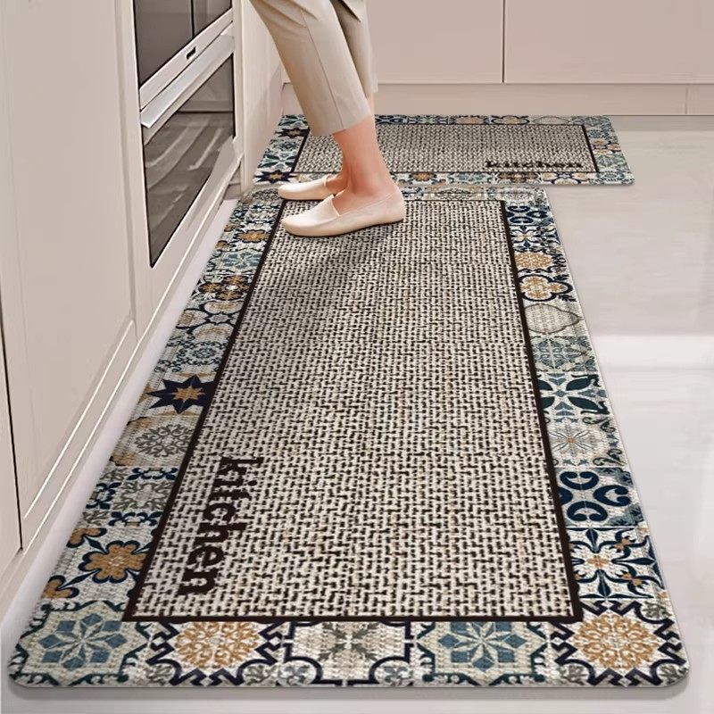 日本厨房地垫防滑防油可擦免洗吸水吸油专用垫脚垫子2026新款地毯 - ACEESUN家居生活馆出品
