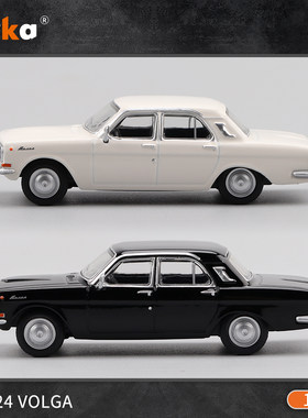珀卡1:64前苏联伏尔加M24GAZ-24Volga小轿车合金汽车模型摆件收藏