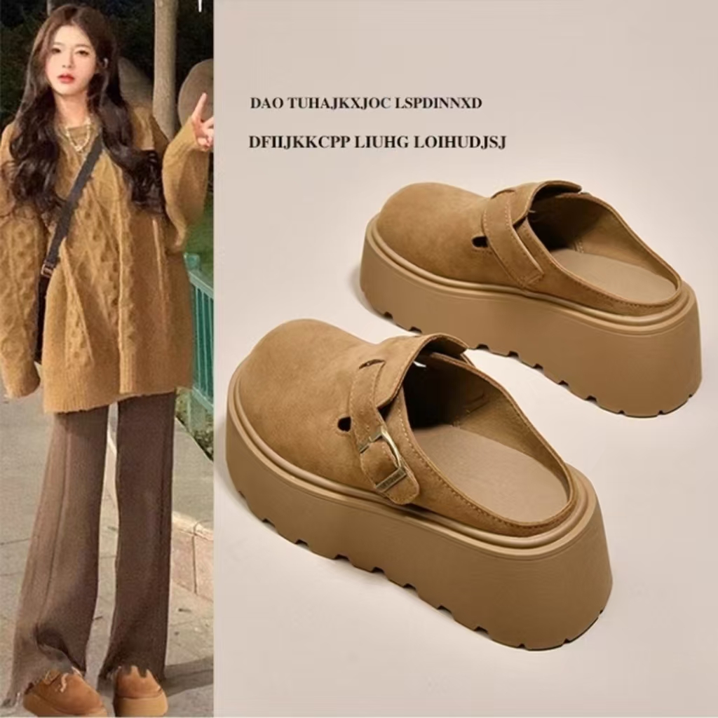 松糕厚底增高勃肯鞋女