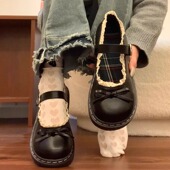 百搭小皮鞋 女2025年春季 新款 日系浅口时尚 英伦风圆头平底玛丽珍鞋