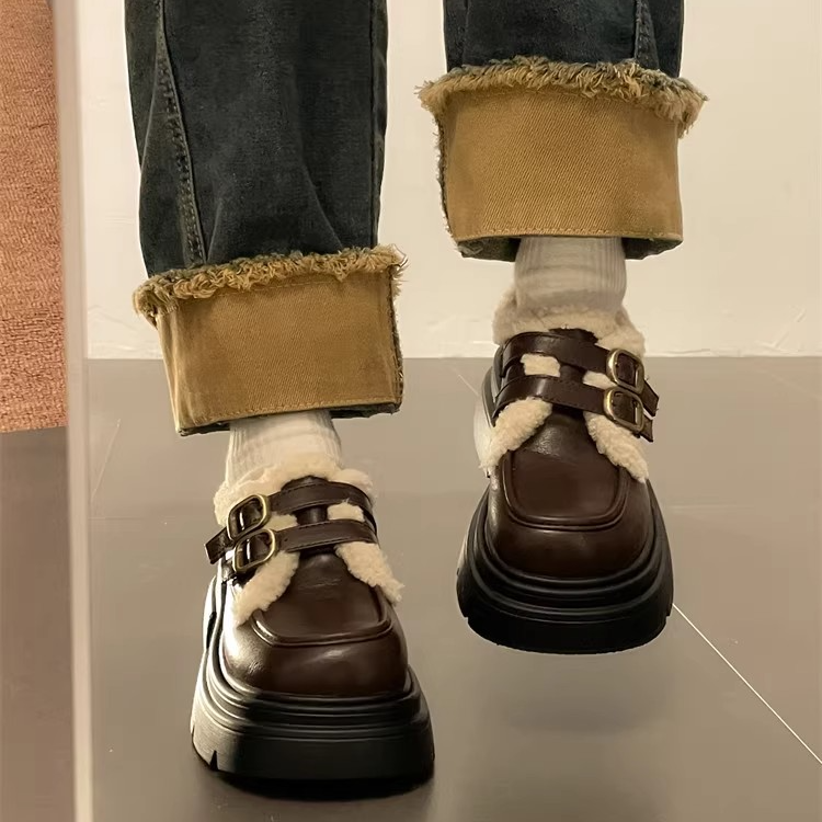 法式复古时尚百搭小皮鞋