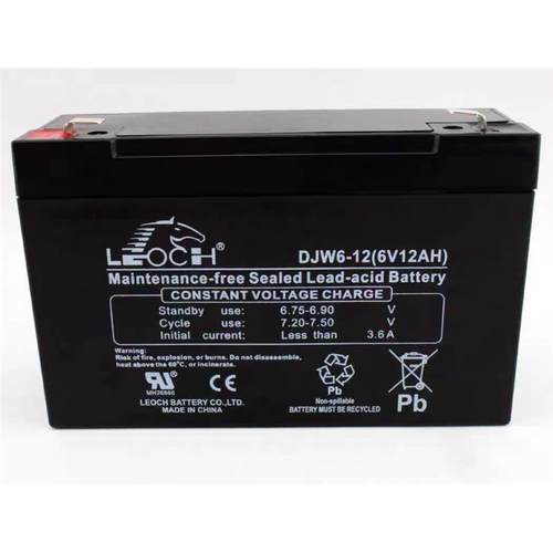 DJW6-12 LEOCH蓄电池 6V12AH 消防灯 童车 煤矿 电子地磅电池