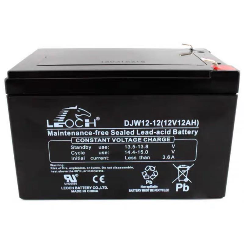 理士12V12AHLEOCH蓄电池 DJW12-12 直流屏电池 UPS电瓶全新