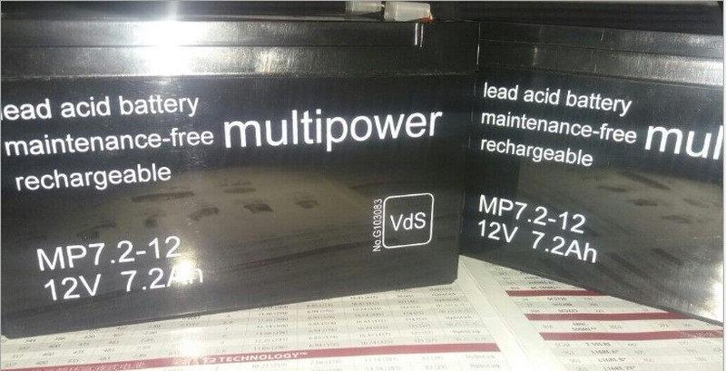 Multipowe蓄电池 MP18-12 12V18AH  阀控式ups/eps应急电源电瓶