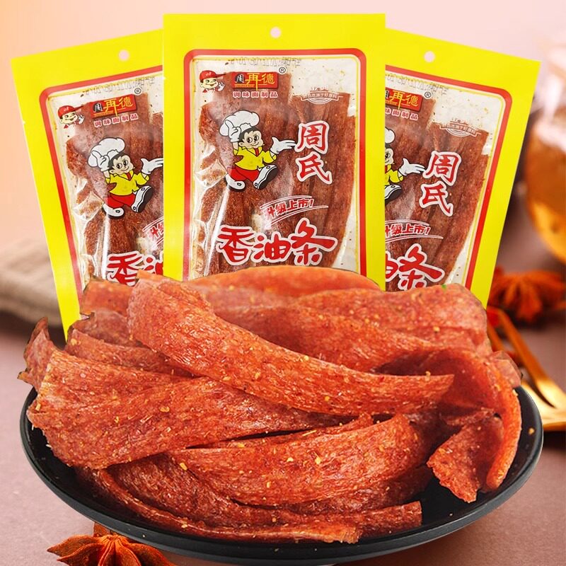 湖南周氏周再德香油条小包装袋辣条辣片儿时怀旧面筋零食小吃