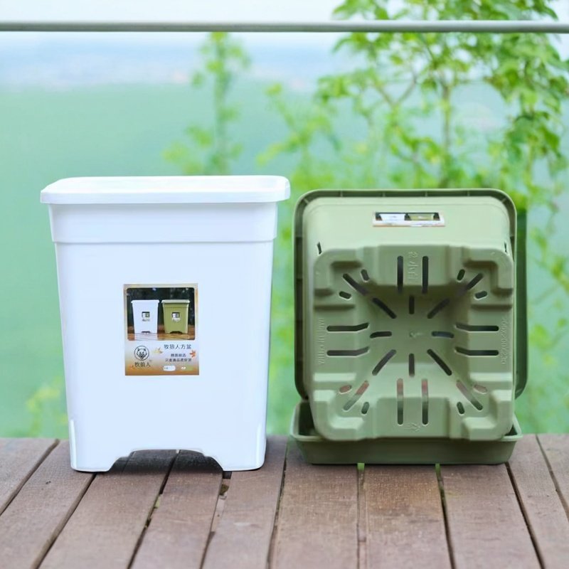 草莓盆方形花盆方盆透气控根青山加仑盆三代盆栽大号塑料盆