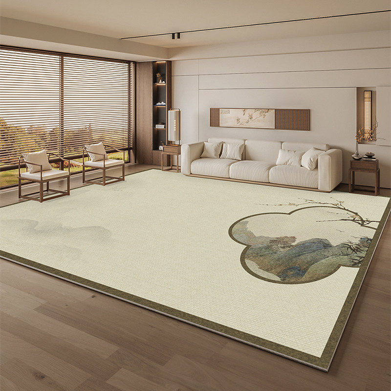 新中式地毯客厅茶几毯轻奢高级感沙发茶几毯卧室床边毯耐脏好打理,居家布艺,地毯,淘宝优惠券,粉丝福利购,淘宝优惠卷