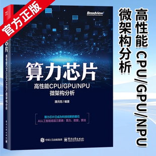 【官方正版】算力芯片 高性能 CPU/GPU/NPU 微架构分析 众核处理器架构功能部件设计 NPU芯片设计架构 超级计算机算力和AI算力书籍