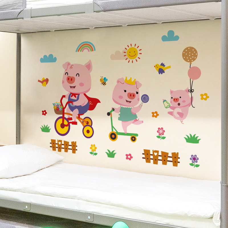 XY7010卡通儿童房间布置卧室装饰自粘墙贴画墙面入户门改造门贴纸