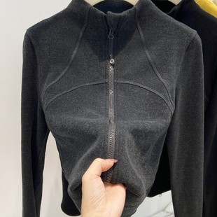 ONG太好看了 秋冬冲锋衣羽绒服磨毛上衣ins 半高领拉链德绒打底衫