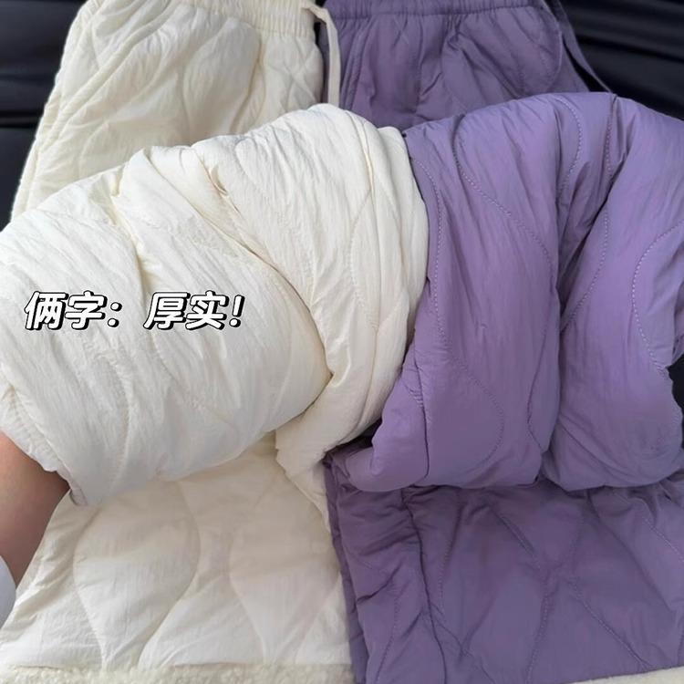 ！摇粒绒棉裤冬季加绒裤子