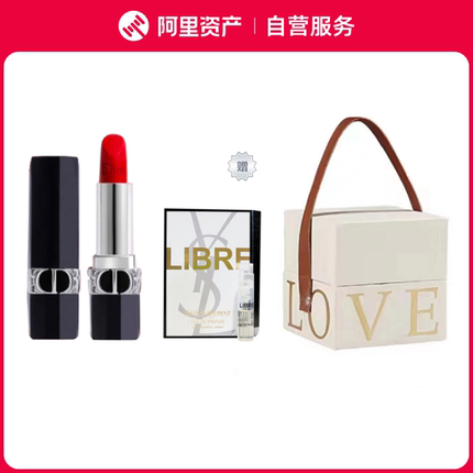 Dior/迪奥 全新烈艳蓝金唇膏正装 新版哑光999/丝绒999/720香水组
