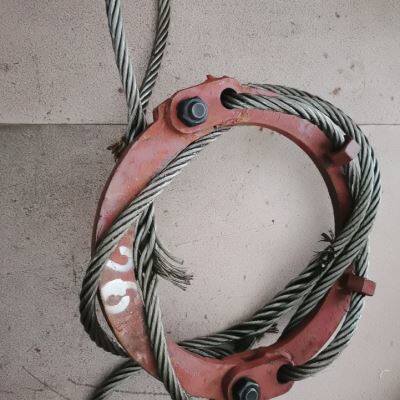 旋挖灌注导管吊耳219 260 300编钢丝绳半月全圆导管吊环提引器