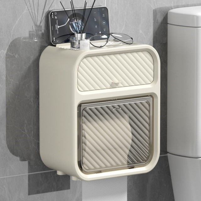 专用厕所草纸卫生间纸盒姨妈面巾纸防尘厕置物架纸巾盒浴室轻奢