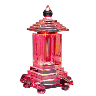 水晶舍利塔密封可装藏舍利子甘露丸大口径供佛具发光装舍利子的塔