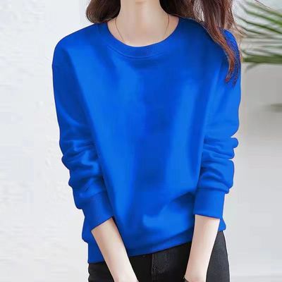 春秋纯棉宽松卫衣女长袖上衣