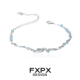 FXPX纯银海域蓝鱼形手链小众设计高级感手饰冷淡风清冷系原创饰品