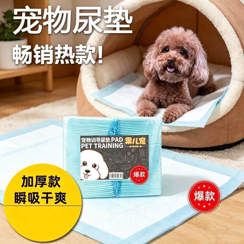 宠物尿垫加厚除臭防漏狗狗尿片一次性吸水垫尿不湿锁水大码免洗款