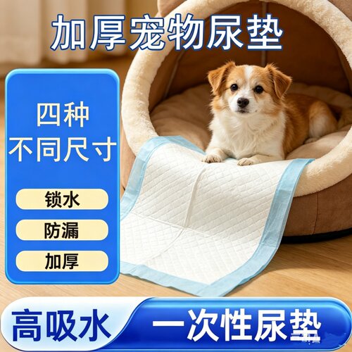 加厚诱导宠物隔尿垫狗狗尿片尿布吸水王防漏除臭训导厕所用品尿裤
