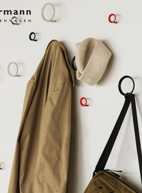 Normann Copenhagen Loop Hook客厅卧室墙上金属环形壁挂衣钩
