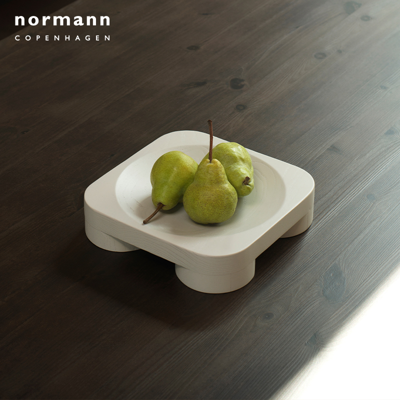 Normann Copenhagen Chub Bowl托盘木质北欧设计简约收纳装饰摆件