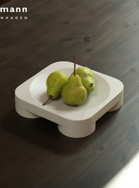 Normann Copenhagen Chub Bowl托盘木质北欧设计简约收纳装饰摆件
