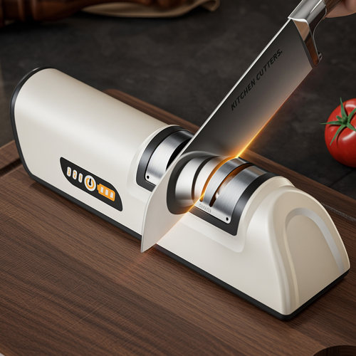 电动磨刀器家用磨刀石厨房小工具磨刀神器充电小型快速磨刀机