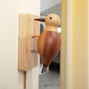 网红款多巴胺复古创意门铃装饰民宿敲门神器啄木鸟乔迁礼品礼物