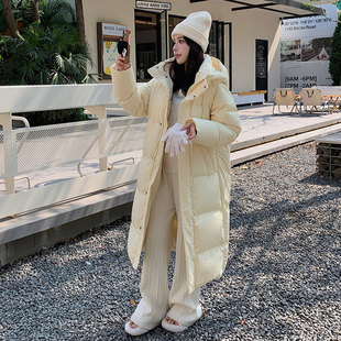 加厚宽松超长情侣冬外套 羽绒服女过膝2025年新款 GUJI谷纪女装 长款