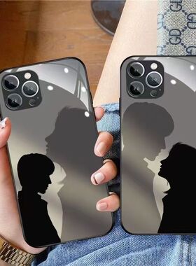 创意阳光情侣影子适用于neo7vivoIQ0013手机壳新款钢化玻璃IQ0012保护套防摔IQ0011全包硅胶软边个性保护套