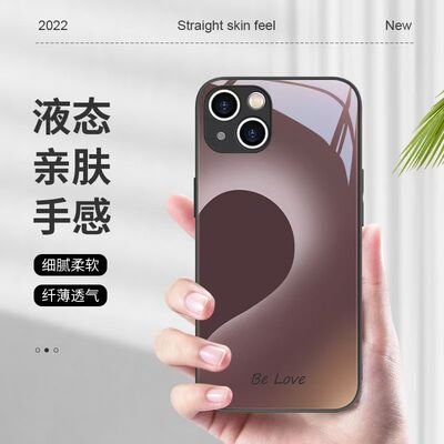 新款情侣全包玻璃壳支持来图定制