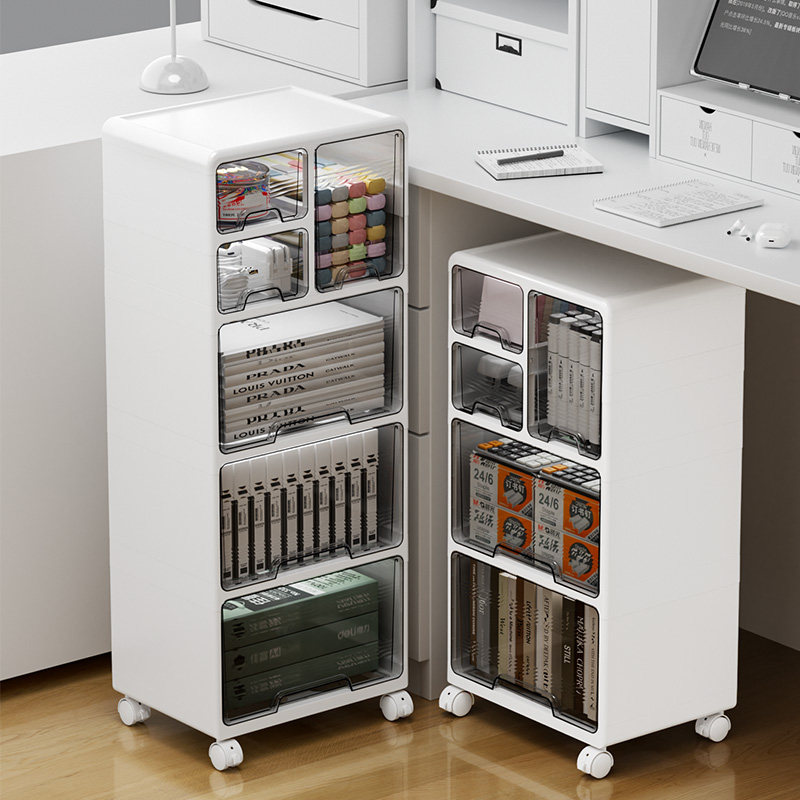 抽屉式收纳柜办公室文件储物柜家用桌下柜多层可移动免安装置物柜,收纳整理,收纳柜,淘宝优惠券,粉丝福利购,淘宝优惠卷