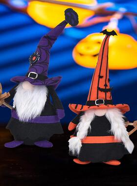 3pcs Halloween decorat Goblin old man window display figures