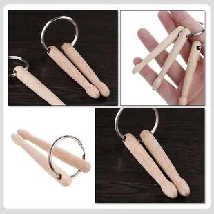 Drum Stick Drumstick Keychain Child Rings 3d Sticks Charm