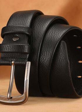 Mens Waist Belt Men Belts Leather Man For Jeans Black Male