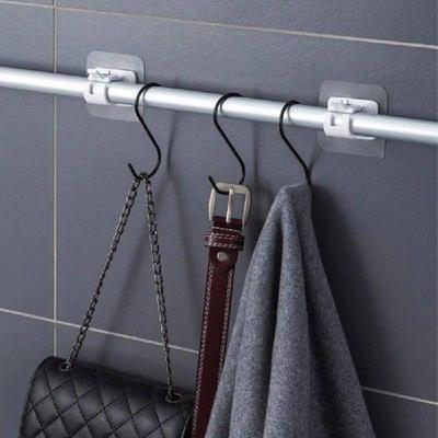 Curtain rod bracket hook seamless adjustable transparent