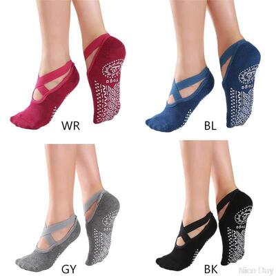 Women Yoga Socks Silicone Pilates Barre Socks Fitness Sport