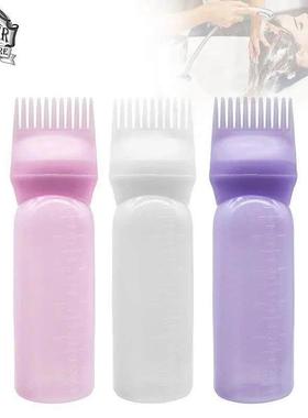 3 Color Salon Hair Oil Applicator Bottle Professional