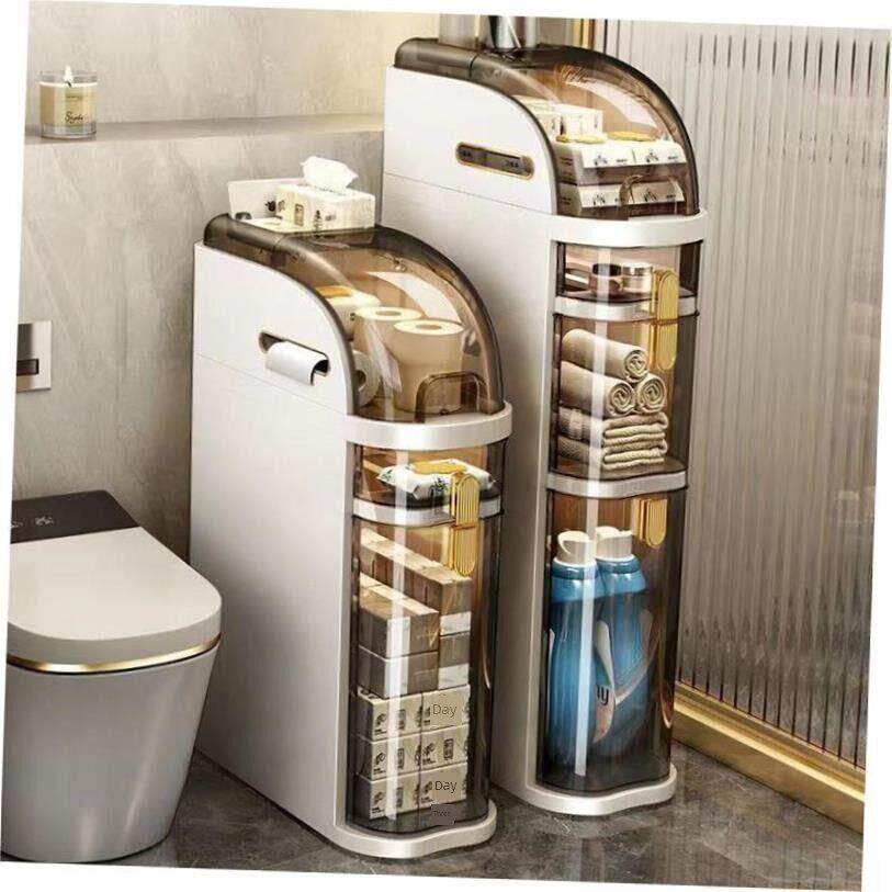 Bathroom sewn storage cabinet Storage rack卫生间夹缝收纳柜