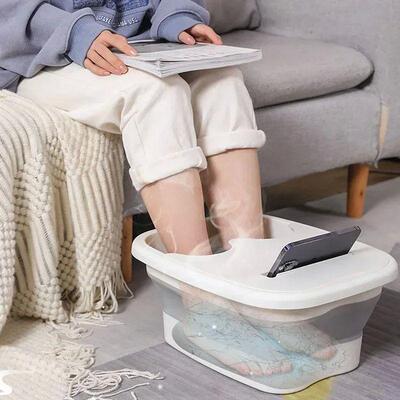 Foldable Footbath Massage Bucket Soaking Bucket Folding Basi