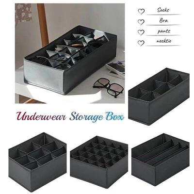 Organizer For Underwear Bra Socks Pants Scarf Storage Box Or