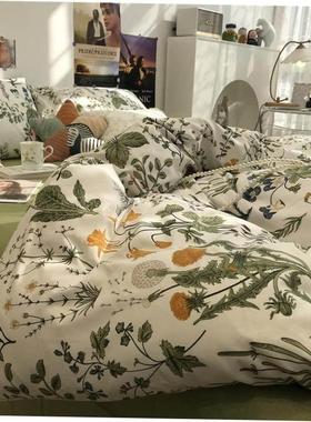 4pc bedsheet set bed sheet quilt blanket duvet cover sets