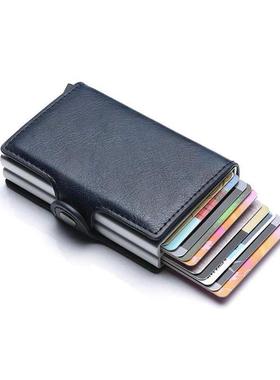 Carbon Fiber Credit Card Holder Mens Double Anti Rfid Bank C